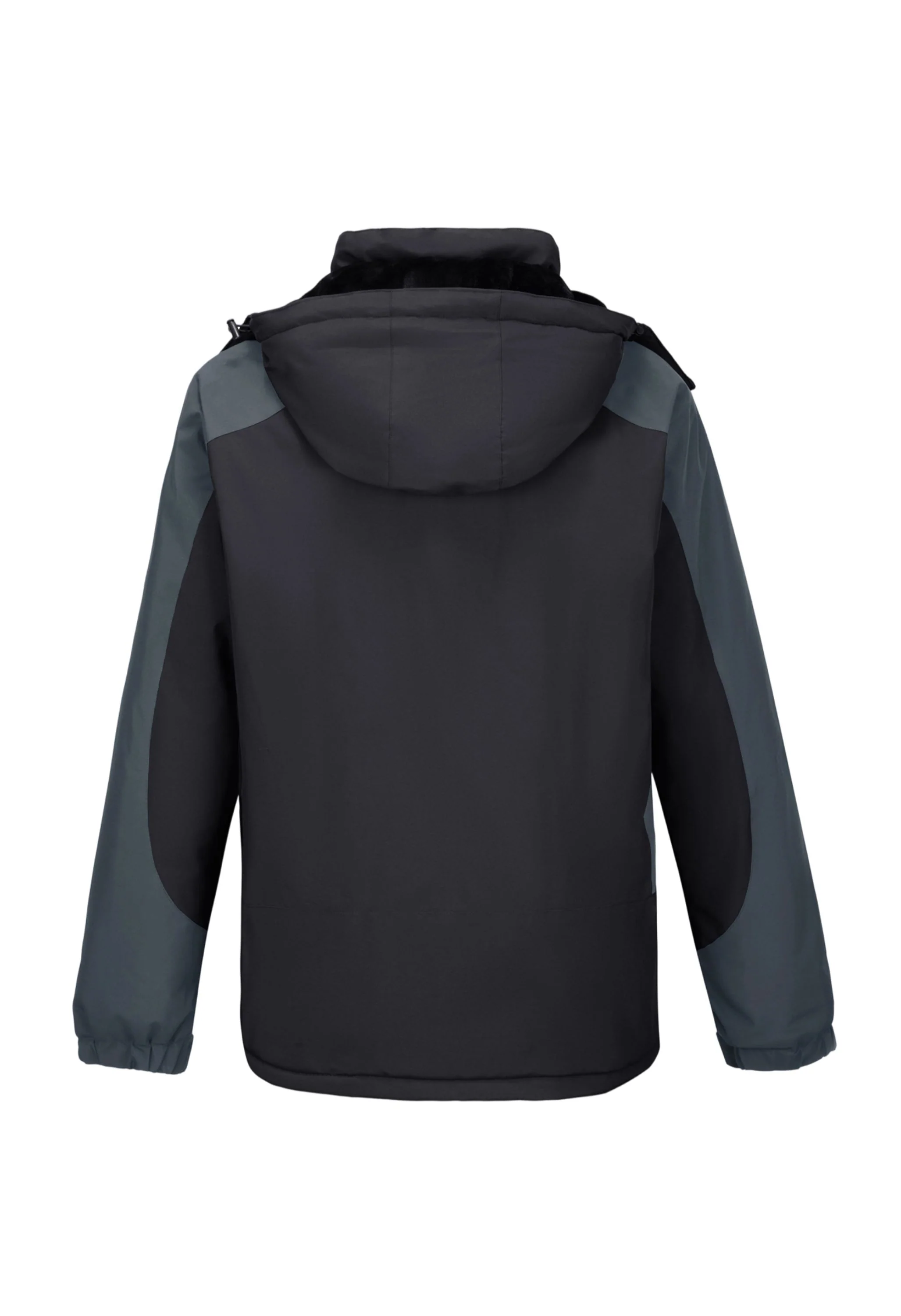 Men's Winter Black Regular Fit Short Waterproof Windproof Ski Jacket - Image 3