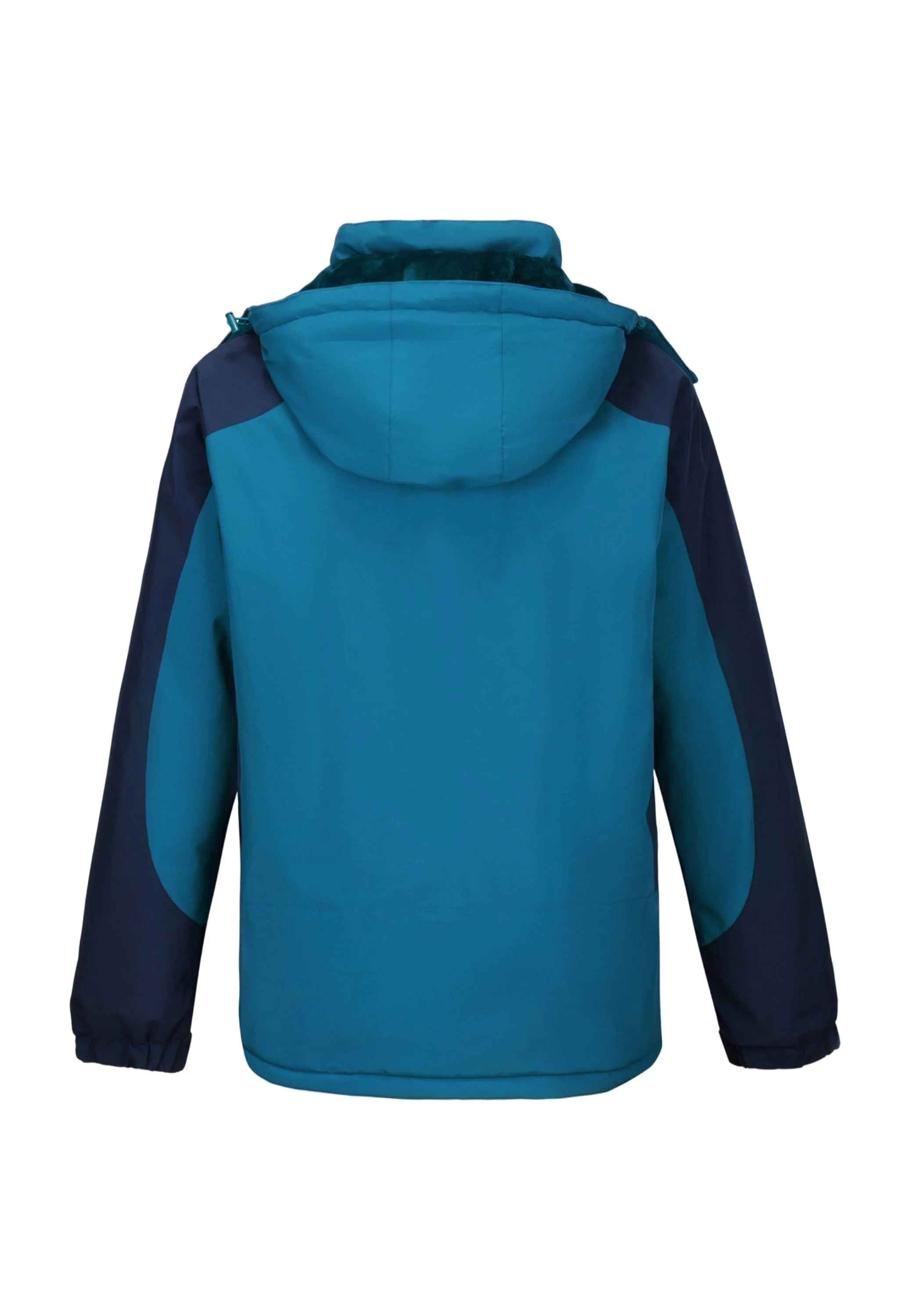 Men's Winter Blue Regular Fit Short Waterproof Windproof Ski Jacket - Image 3