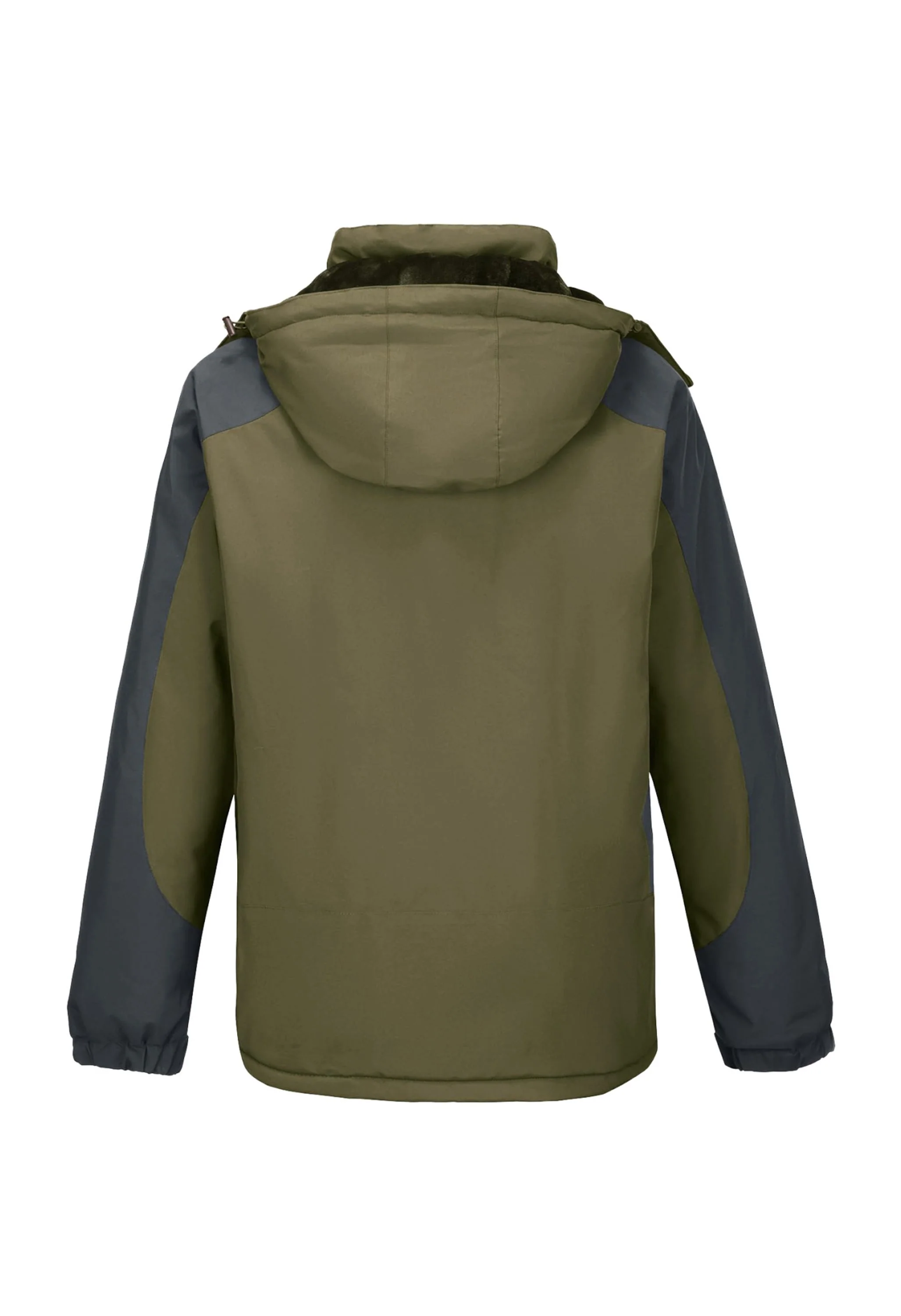 Men's Winter Brown Regular Fit Short Waterproof Windproof Ski Jacket - Image 3