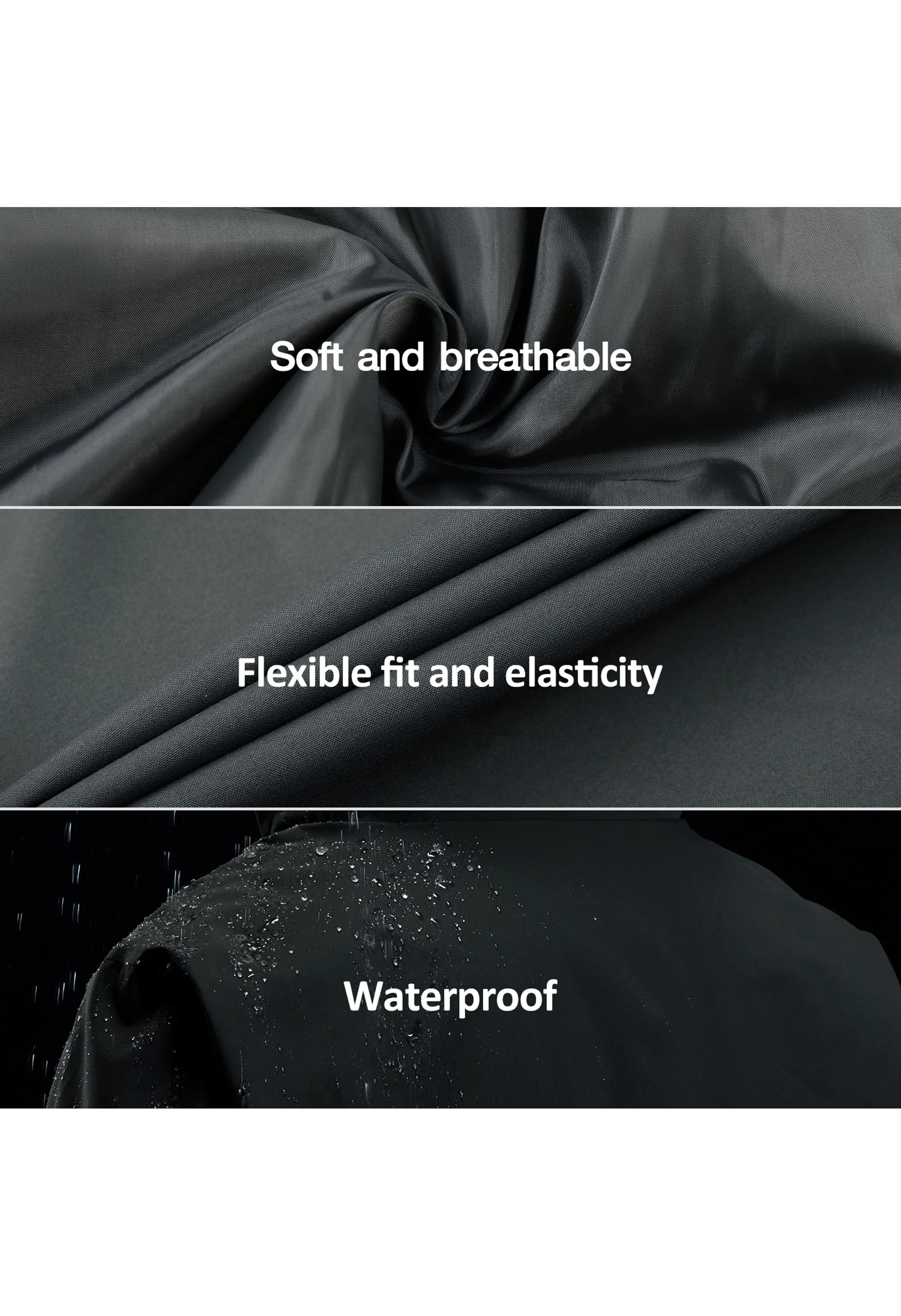 Men's Winter Gray Regular Fit Short Waterproof Windproof Ski Jacket - Image 7