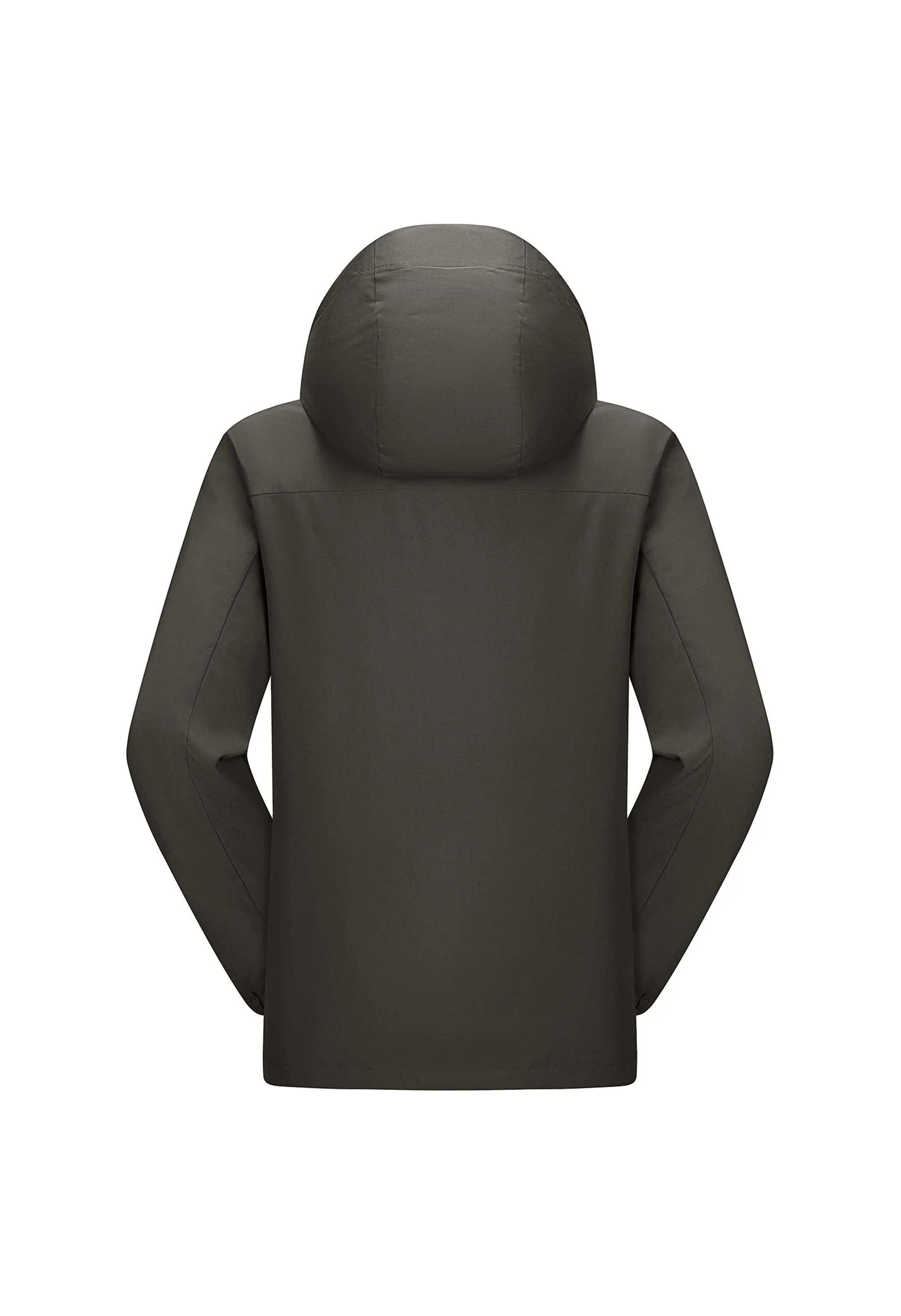 Men's Ski Gray Regular Fit Short Waterproof Windproof 3in1 Jacket - Image 4