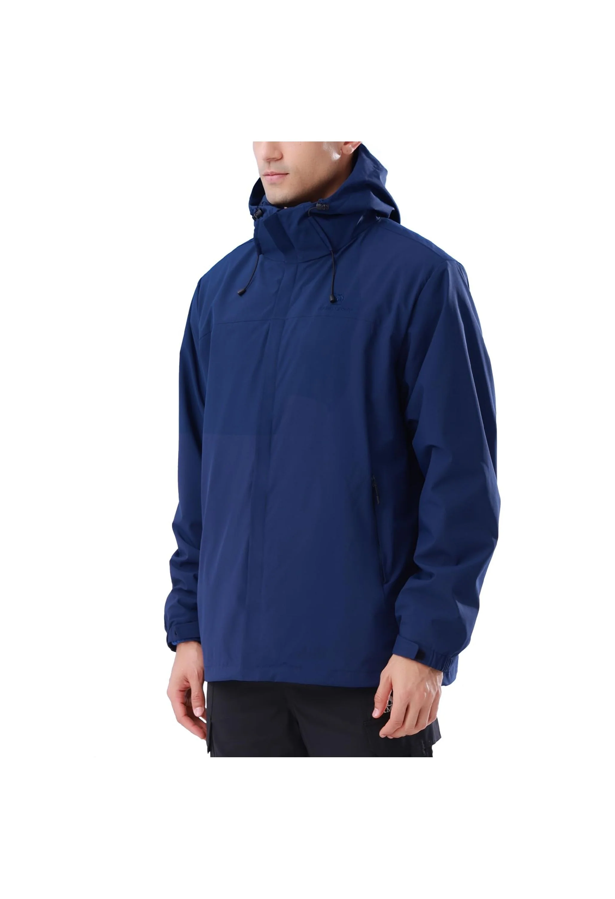 Men's Ski Blue Regular Fit Short Waterproof Windproof 3in1 Jacket - Image 2