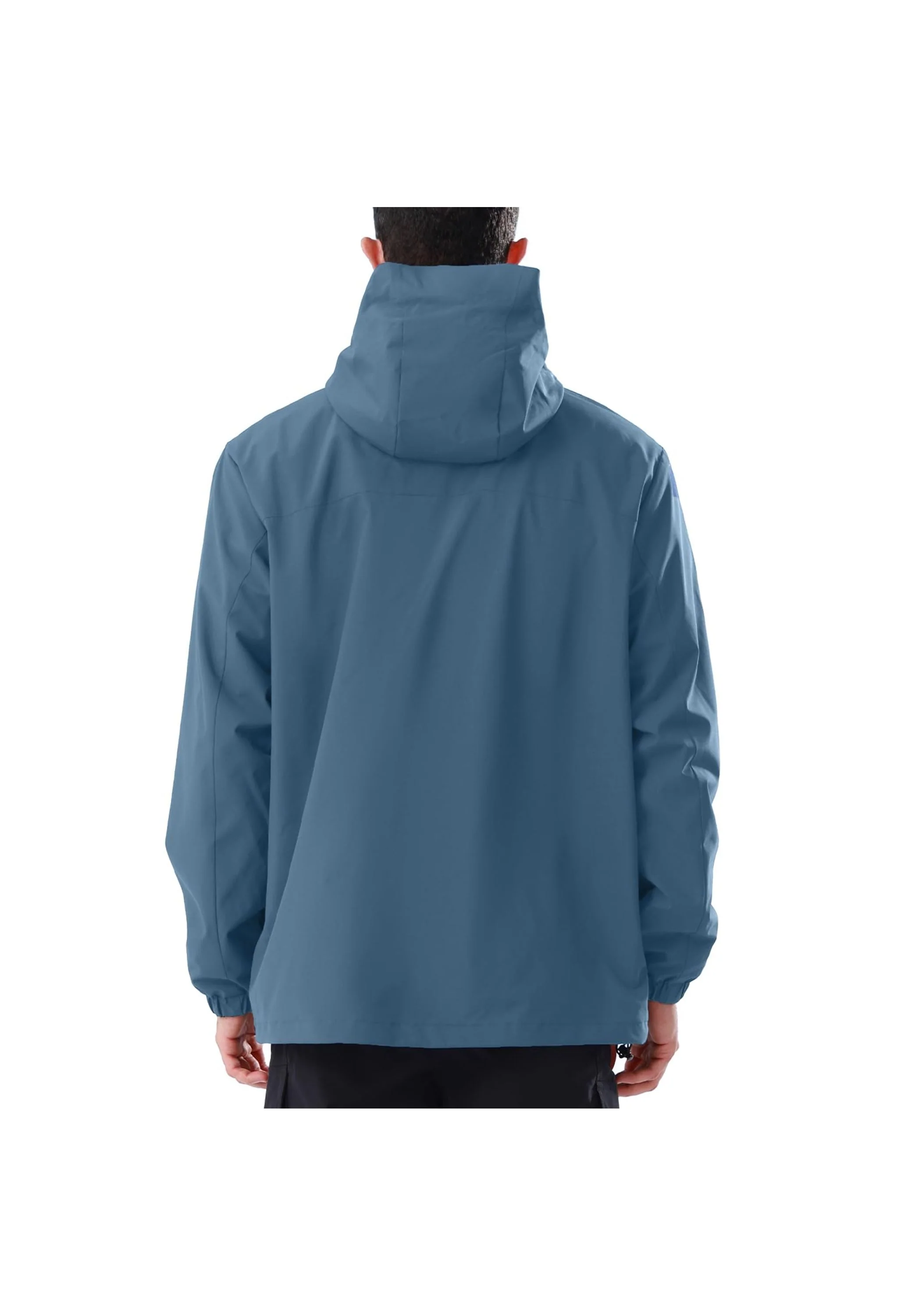 Men's Ski Gray Regular Fit Short Waterproof Windproof 3in1 Jacket - Image 3