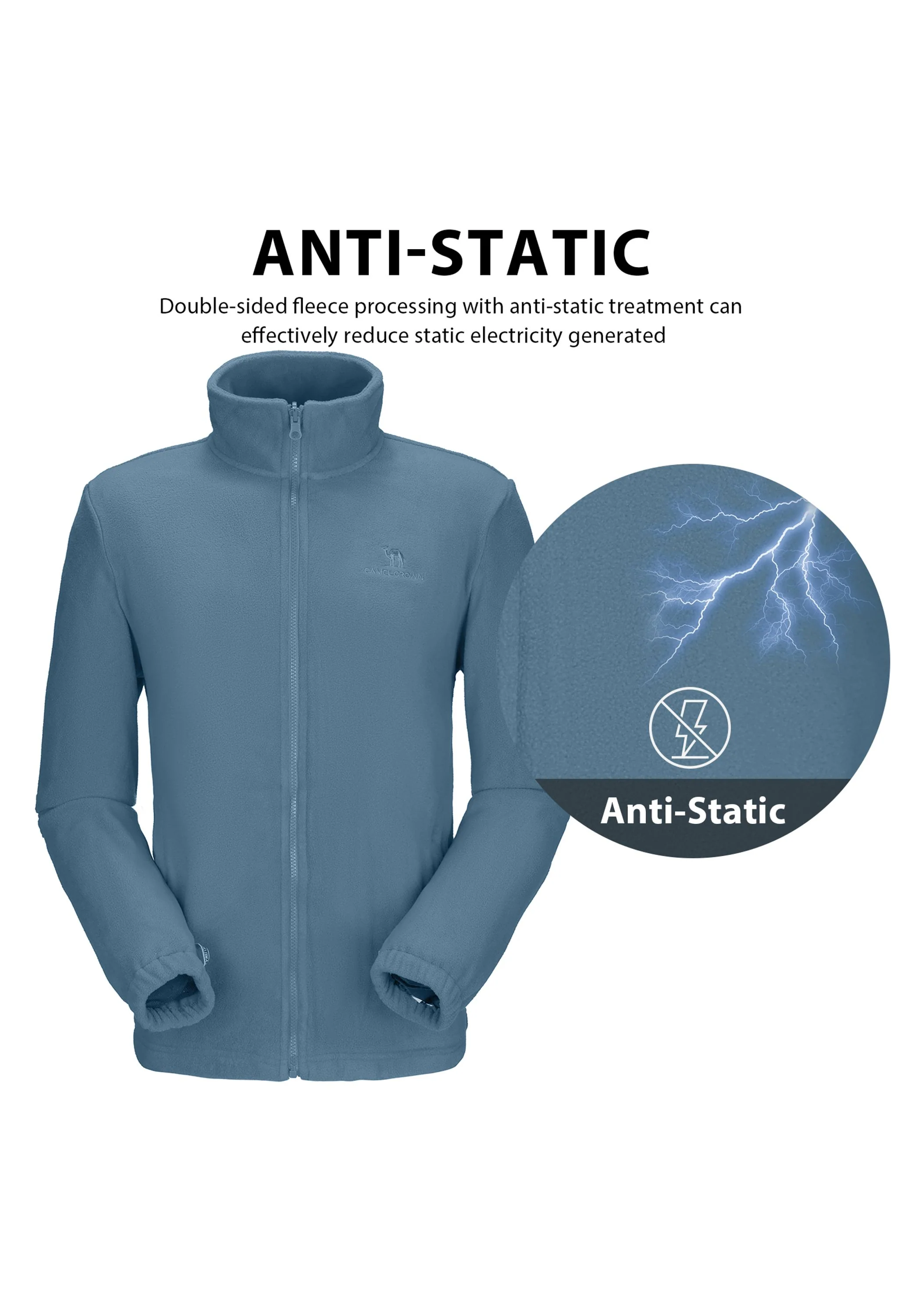 Men's Ski Gray Regular Fit Short Waterproof Windproof 3in1 Jacket - Image 2
