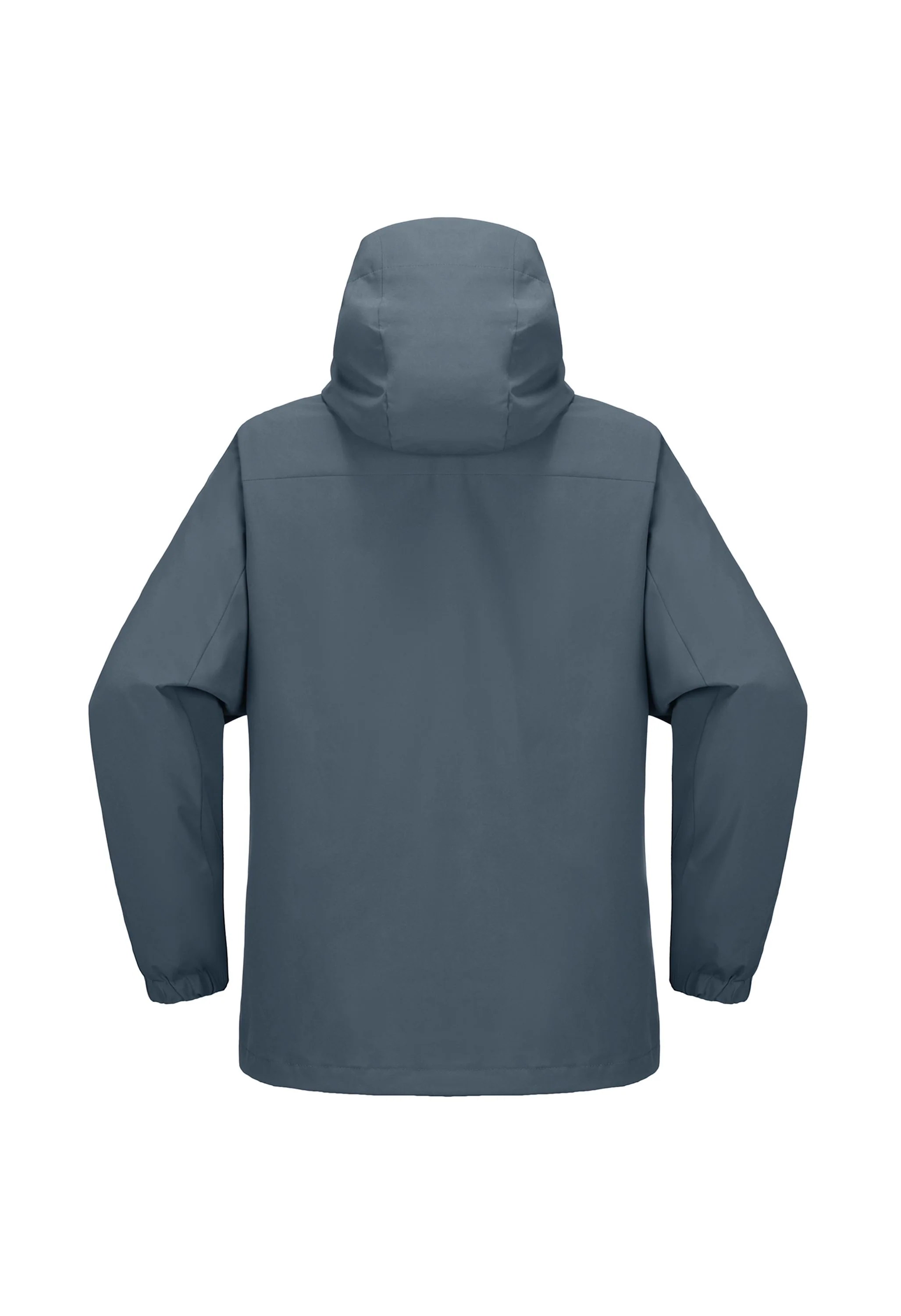 Men's Ski Gray Regular Fit Short Waterproof Windproof 3in1 Jacket - Image 6