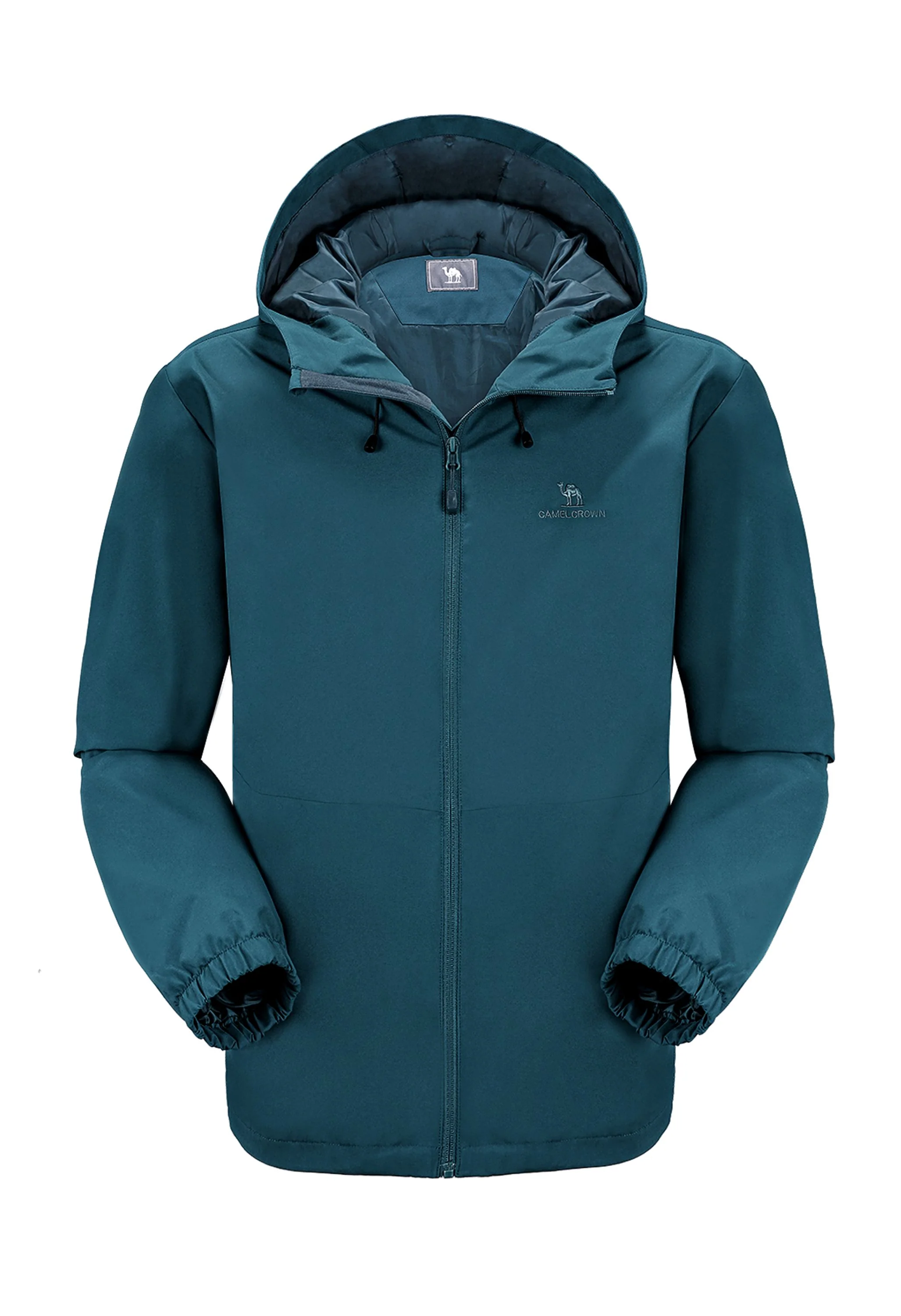 Men's Hiking Blue Regular Fit Short Lightweight Waterproof Windproof Jacket - Image 3