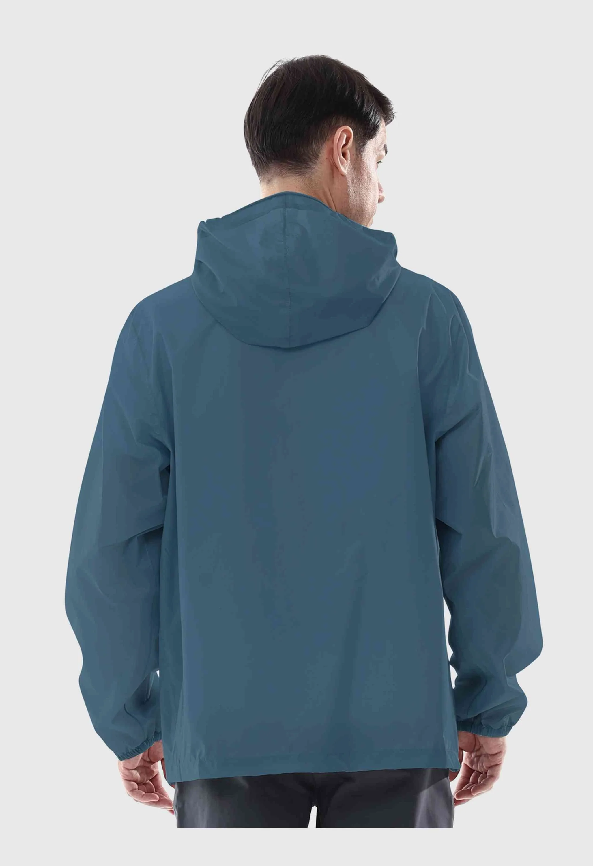 CAMEL CROWN Men's Spring Green Regular Fit Short Lightweight Hiking Watreproof Raincoat - Image 2