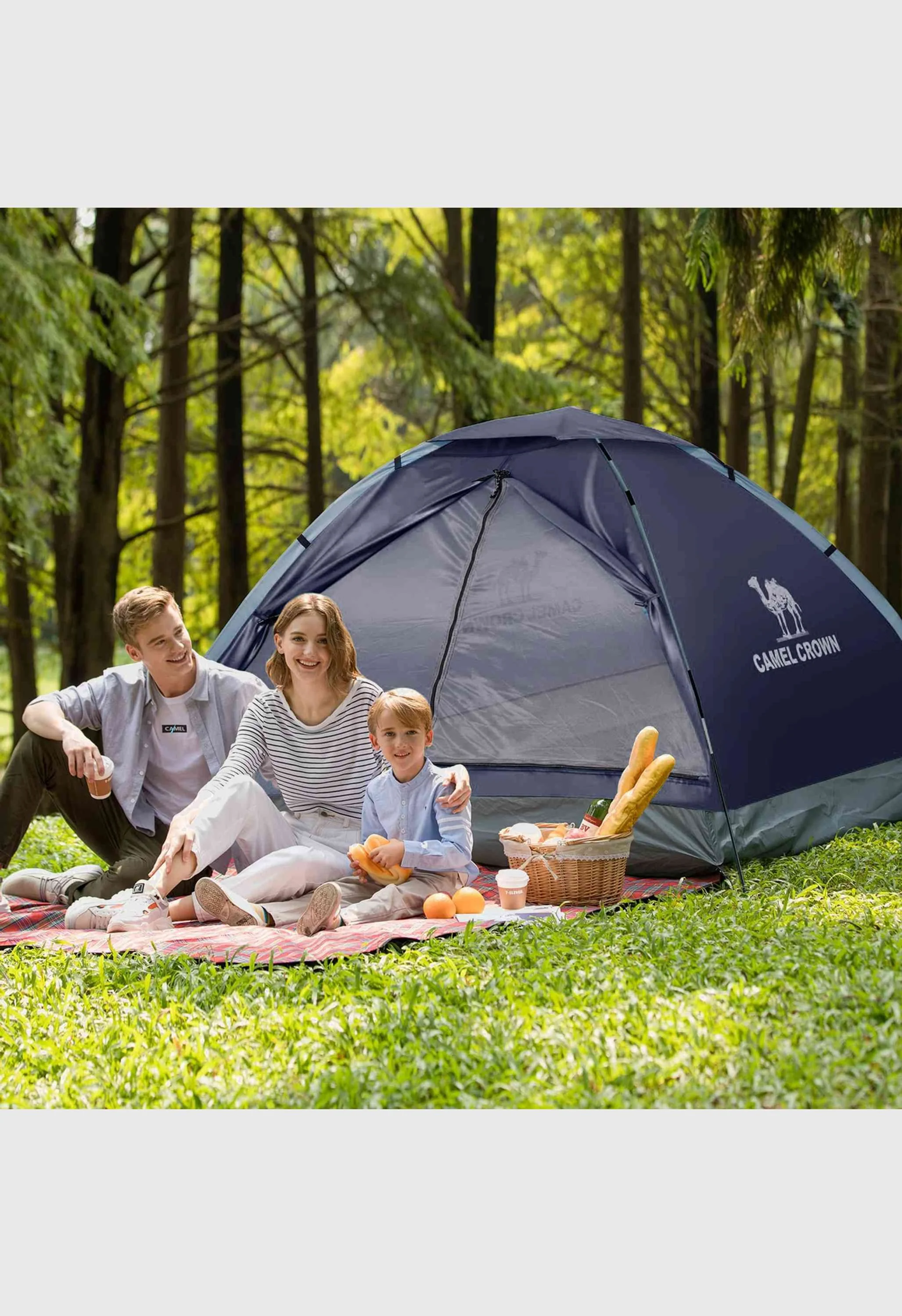 CAMEL CROWN 2 Person Easy Setup Outdoor Tents Water Resistant Lightweight Hiking Traveling Camping Tent - Image 7