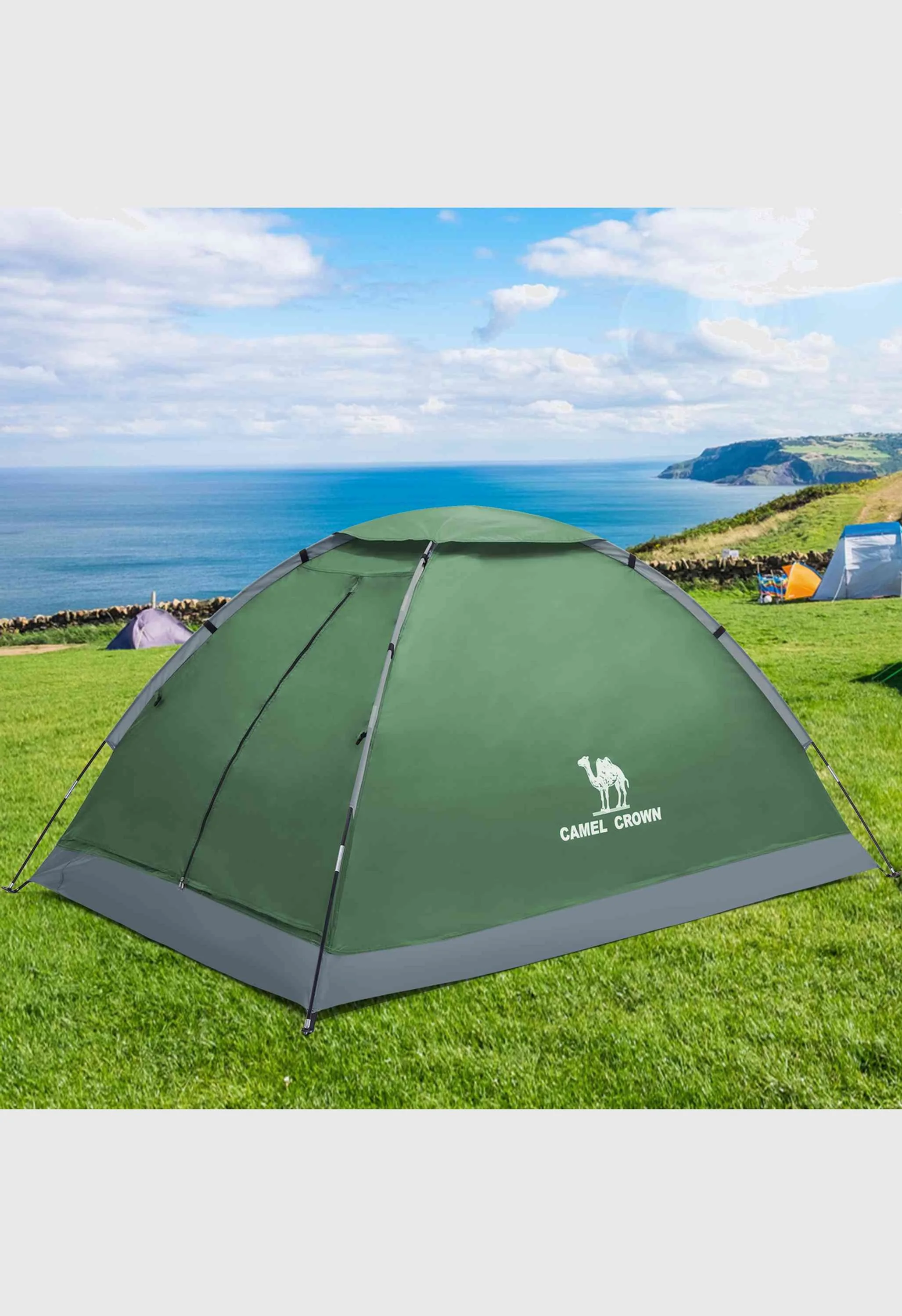 CAMEL CROWN 2 Person Easy Setup Outdoor Tents Water Resistant Lightweight Hiking Traveling Camping Tent - Image 7