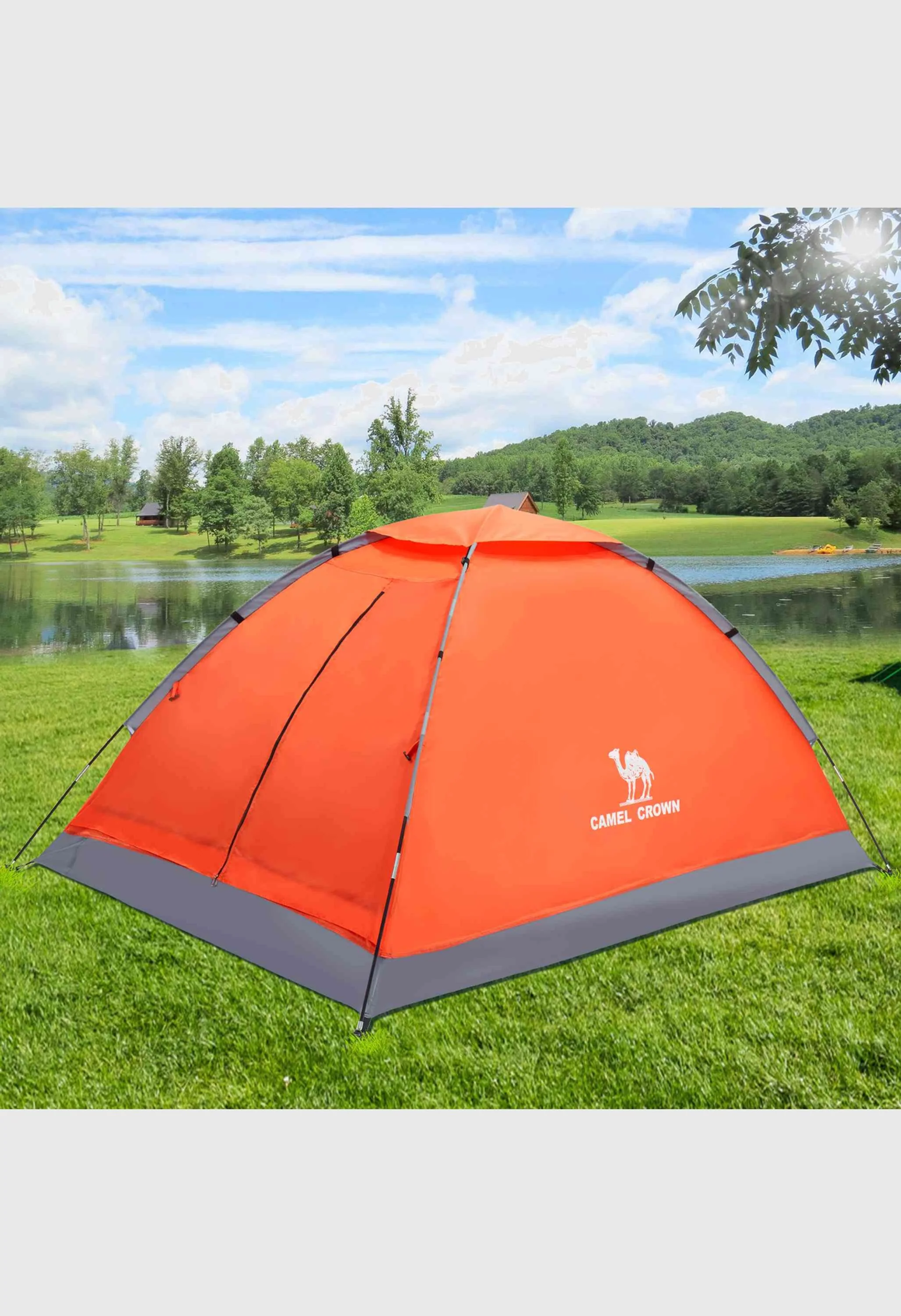 CAMEL CROWN 2 Person Easy Setup Outdoor Tents Water Resistant Lightweight Hiking Traveling Camping Tent - Image 7