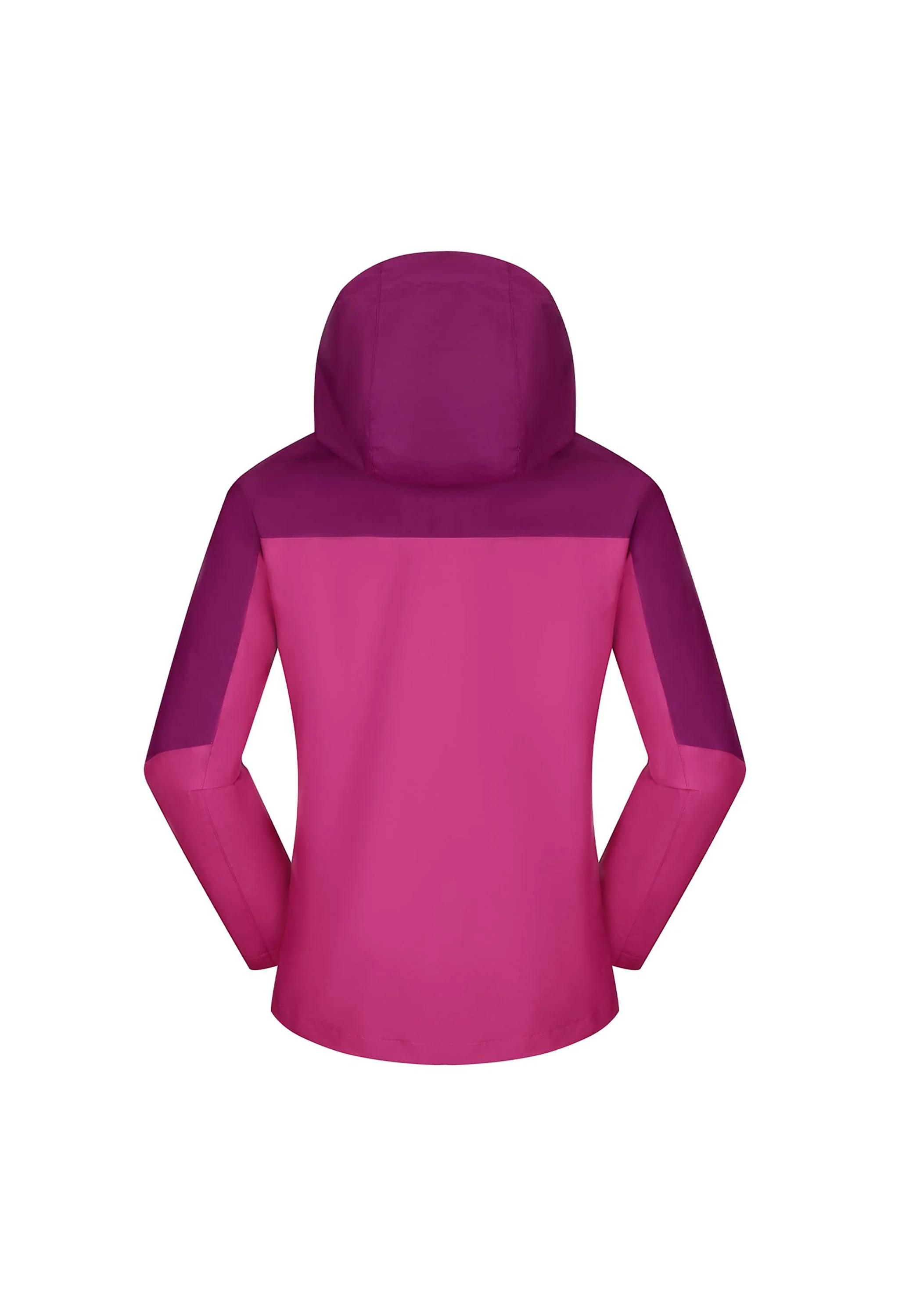 Women's Ski Red Regular Fit Short Waterproof Windproof 3in1 Jacket - Image 3