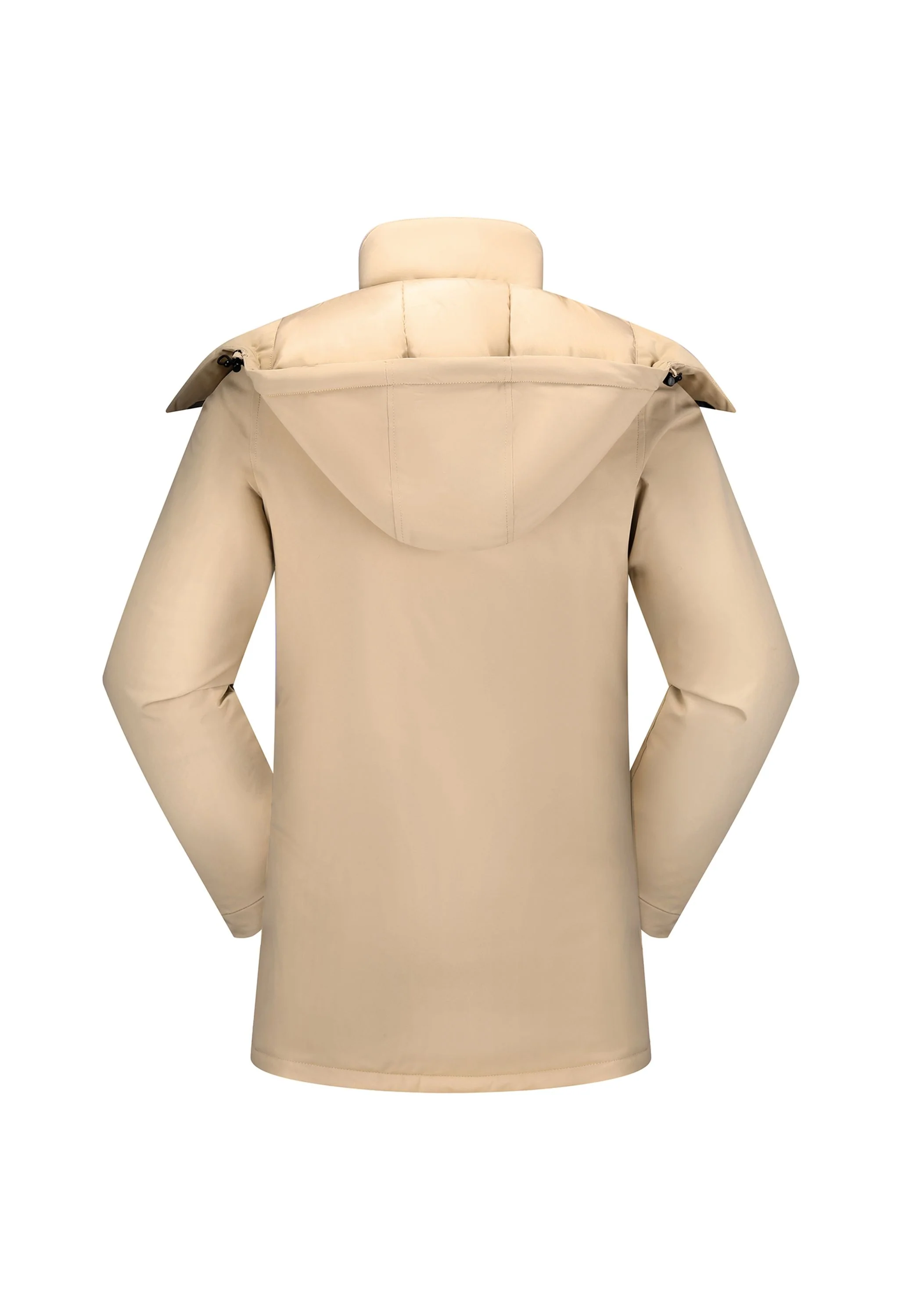Women's Winter Brown Regular Fit Short Waterproof Windproof Ski Jacket - Image 3