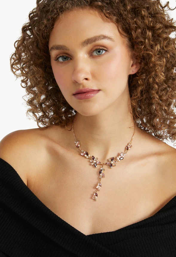 Zariah Tonal Navette Necklace - Image 2