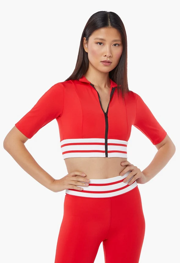 Zip Up Active Top - Image 2