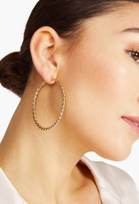 Zoey Triple Textured Hoop Pack - Image 2